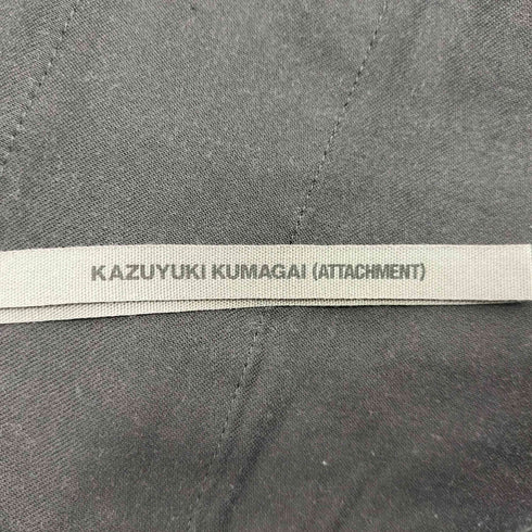 カズユキクマガイアタッチメント KAZUYUKI KUMAGAI ATTACHMENT TA/PEライトストレッチギャバワイドジョッパーズパンツ メンズ JPN:3