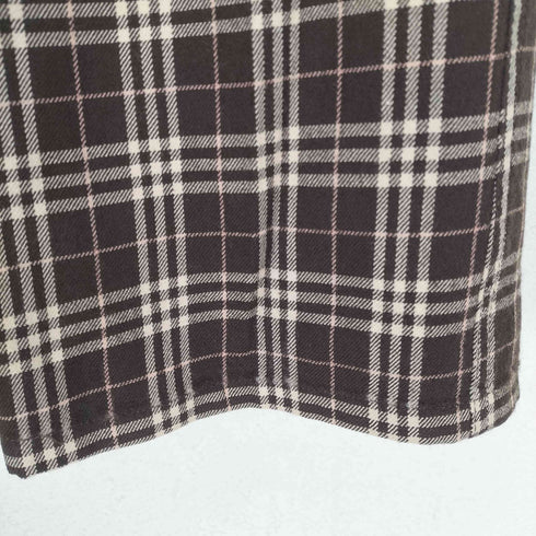 バーバリーブルーレーベル BURBERRY BLUE LABEL ノバチェックセミフレアパンツ レディース 36
