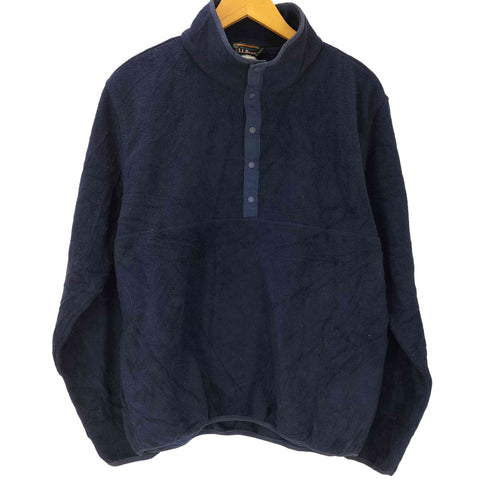 エルエルビーン L.L.Bean 90S メキシコ製 三角タグ パイル地 フリース ボア ハーフスナップ プルオーバー メンズ import:M