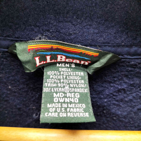エルエルビーン L.L.Bean 90S メキシコ製 三角タグ パイル地 フリース ボア ハーフスナップ プルオーバー メンズ import:M