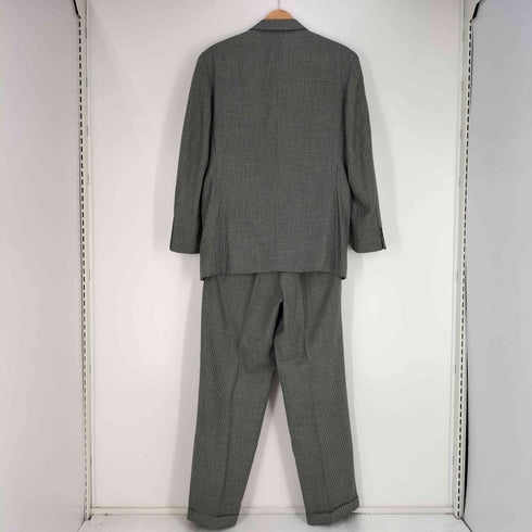 バーニーズニューヨーク BARNEYS NEWYORK policarPo 千鳥格子 ウール2Bテーラードジャケット 2タックスラックス セットアップ メンズ