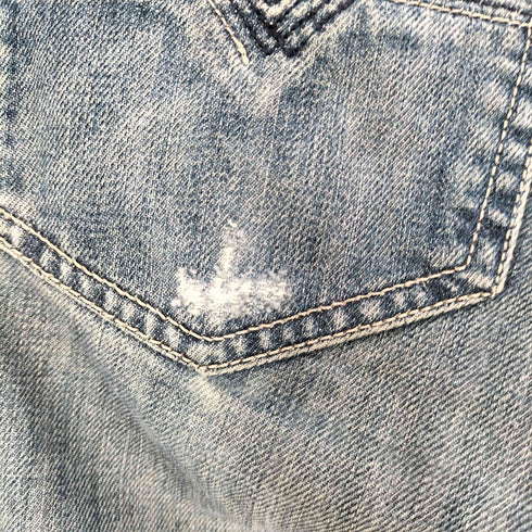 ディーゼル DIESEL LARKEE L.30 ダメージ ストレートデニム メンズ W30/L31