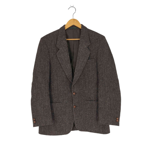 ハリスツイード Harris Tweed OLD DUNN&CO 英国製 ツィード ネップ ウール 2Bテーラードジャケット メンズ UK:38