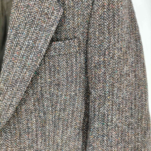 ハリスツイード Harris Tweed OLD DUNN&CO 英国製 ツィード ネップ ウール 2Bテーラードジャケット メンズ UK:38