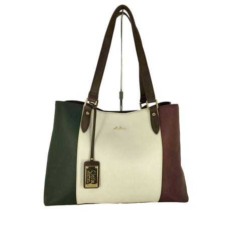 Clelia トリコロールバッグ トートバッグ レディース