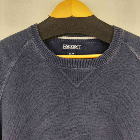 ランズエンド LANDS END 00S コットン クルーネックセーター メンズ import:L