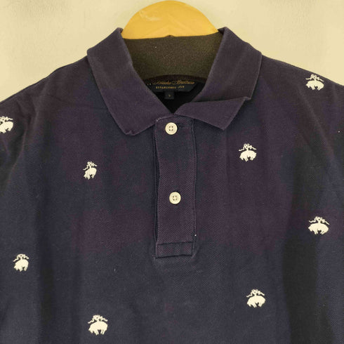 ブルックスブラザーズ BROOKS BROTHERS 刺繍デザイン S/S ポロシャツ メンズ import:S