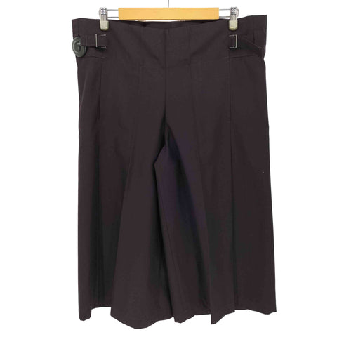 ミー イッセイミヤケ me ISSEY MIYAKE 19AW Wool Mix Flat Bottom 袴型タック ワイドパンツ レディース