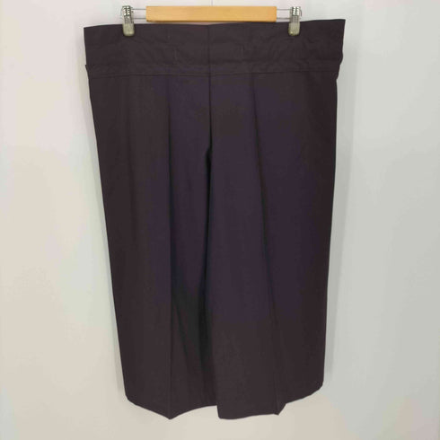ミー イッセイミヤケ me ISSEY MIYAKE 19AW Wool Mix Flat Bottom 袴型タック ワイドパンツ レディース