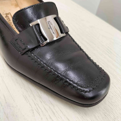 サルヴァトーレフェラガモ Salvatore Ferragamo vara ヴァラ スクエアトゥローファー レディース US:6