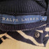 ラルフローレン RALPH LAUREN オープンネック モックネック ネコ目ボタン ボーダーニット レディース import:M