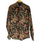 ザラ ZARA RELAXED FIT 花柄 ベロア L/S シャツ メンズ import:L