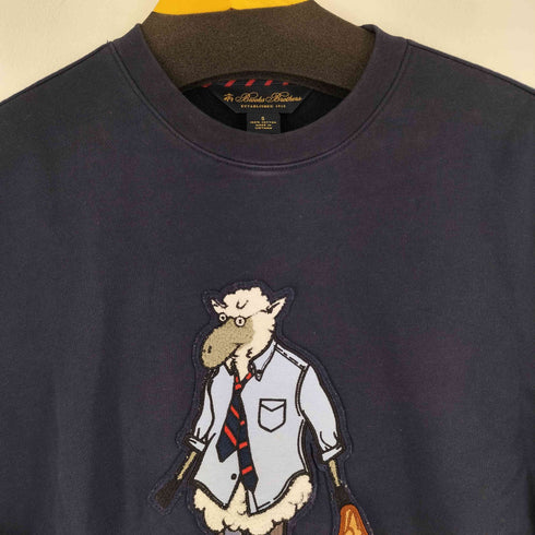 ブルックスブラザーズ BROOKS BROTHERS フロントワッペンクルーネックスウェット メンズ import:S