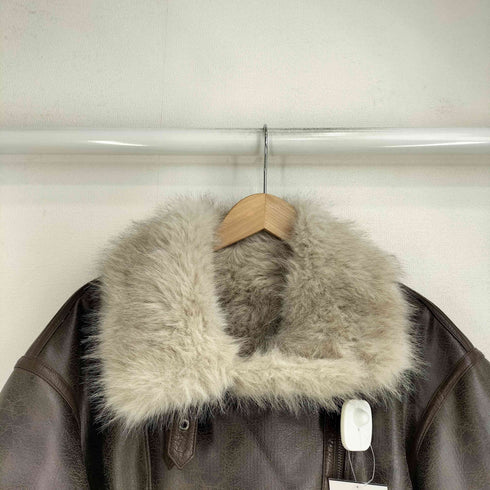 ムルーア MURUA アンイーブンショートフェイクムートンジャケット レディース FREE