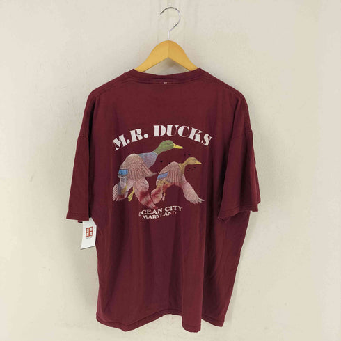 ダックプリント クルーネックTシャツ メンズ