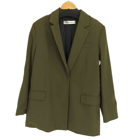 ザラ ZARA ベルテッドテーラードジャケット スラックスパンツ セットアップ レディース M