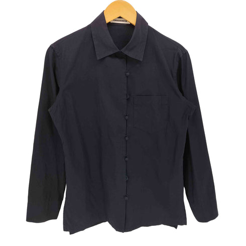 イッセイミヤケペルマネンテ ISSEY MIYAKE PERMANENTE 90S 99AW 胡桃ボタン L/S シャツ レディース JPN:2