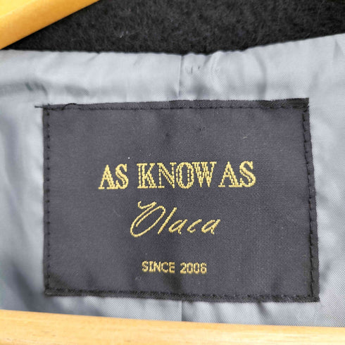 アズノゥアズ AS KNOW AS Olaca 中綿 ショートコート レディース