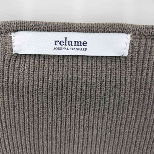 ジャーナルスタンダードレリューム JOURNAL STANDARD relume ウォッシャブル ストレッチ Vネック ニット レディース FREE