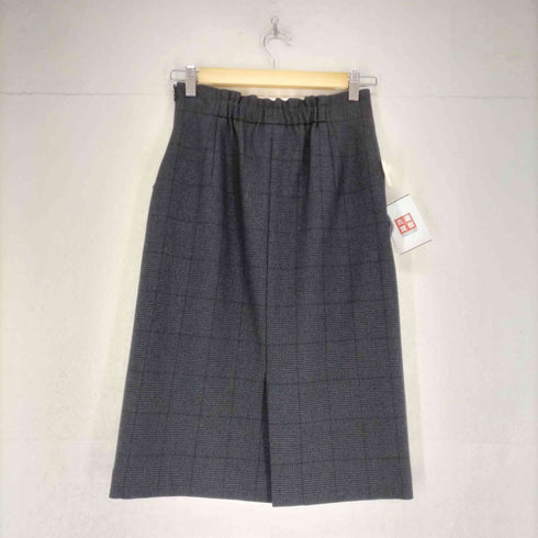 ホワイト WHITE ウォッシャブル グレンチェック ジャケットセットアップ レディース 38