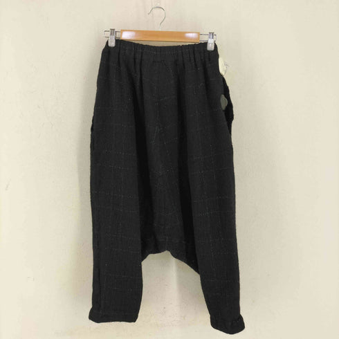 ブラックコムデギャルソン BLACK COMME des GARCONS ラメステッチウールサルエルパンツ レディース JPN:XS