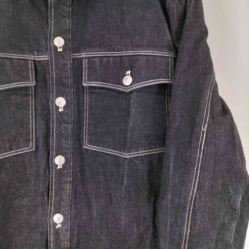 ザラ ZARA デニムシャツジャケット メンズ import:XL