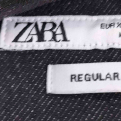ザラ ZARA デニムシャツジャケット メンズ import:XL
