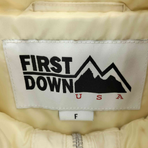 ファーストダウン FIRST DOWN Recycled Down Hooded Vest リサイクルダウンフーデッドダウンベスト レディース FREE