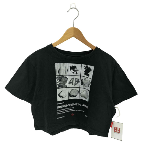 ARCHIVE BOLD RED MOSS クロップド丈 クルーネックTシャツ Y2K レディース FREE