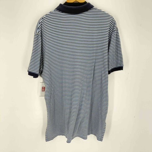 ポロバイラルフローレン Polo by RALPH LAUREN ポニー刺繍 コットンマルチボーダーポロシャツ メンズ import:L