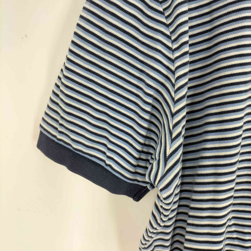 ポロバイラルフローレン Polo by RALPH LAUREN ポニー刺繍 コットンマルチボーダーポロシャツ メンズ import:L