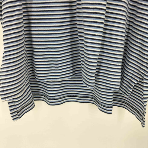 ポロバイラルフローレン Polo by RALPH LAUREN ポニー刺繍 コットンマルチボーダーポロシャツ メンズ import:L