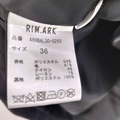 リムアーク RIM.ARK ウールワイドリラックストップス レディース JPN:36