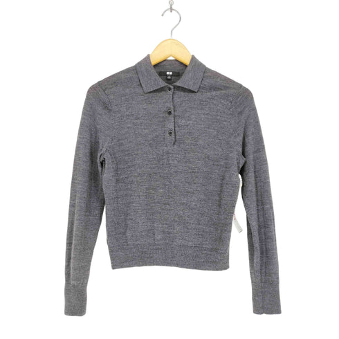 ユニクロ UNIQLO メリノポロセーター レディース S