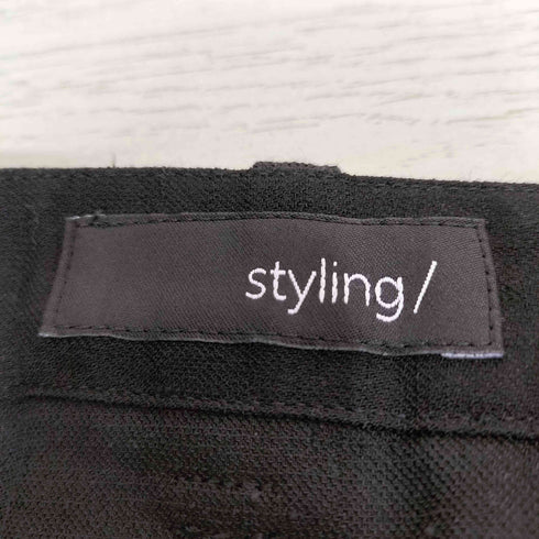 スタイリング styling フロントプリーツワイドパンツ レディース JPN:1