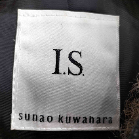 アイエススナオクワハラ I.S. sunao kuwahara 裏地ファー フード 変形 ダッフルコート メンズ JPN:S