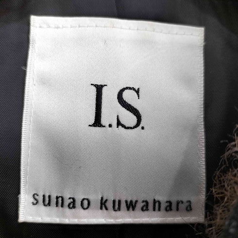 アイエススナオクワハラ I.S. sunao kuwahara 裏地ファー フード 変形 ダッフルコート メンズ JPN:S