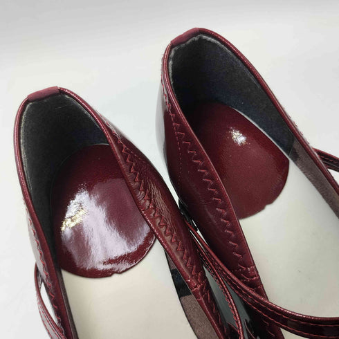 MODE ET JACOMO エナメル ダブルベルト 厚底 パンプス レディース JPN:M