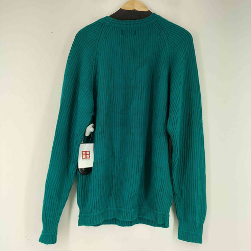 チャップスラルフローレン CHAPS RALPH LAUREN 80S ワンポイント刺繍ラグランコットンニット メンズ import:L