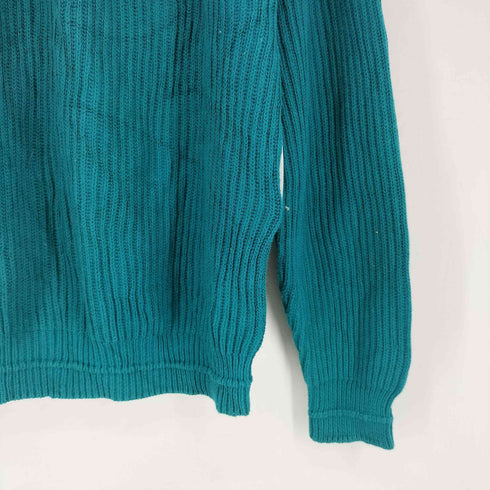 チャップスラルフローレン CHAPS RALPH LAUREN 80S ワンポイント刺繍ラグランコットンニット メンズ import:L