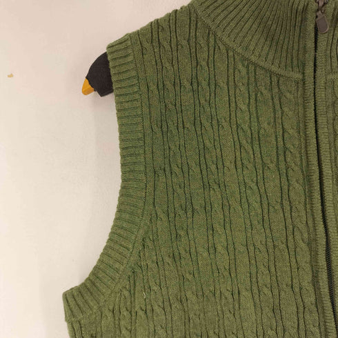 ペンドルトン PENDLETON ジップアップコットンニットベスト メンズ import:L