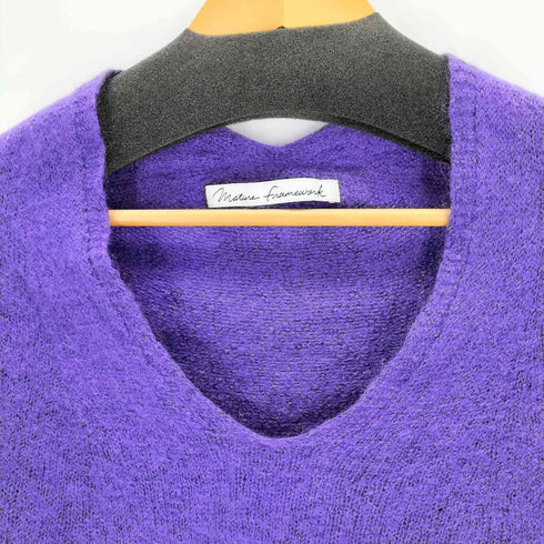 MATURE FRAMEWORK モヘヤvネックニット レディース