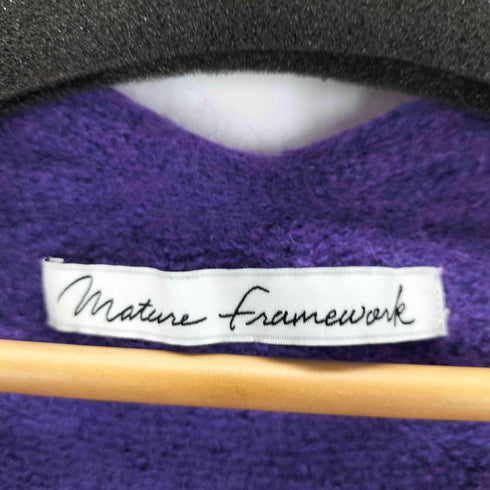 MATURE FRAMEWORK モヘヤvネックニット レディース