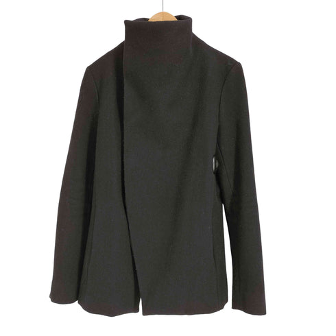 N4 ウール 変形 比翼 ハイネックネック ショートラップコート メンズ JPN:1