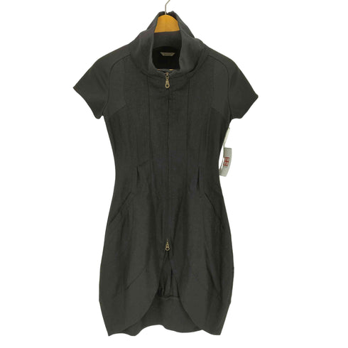 AAKASHA ジップアップハイネックリネンワンピース Y2K レディース JPN:XS