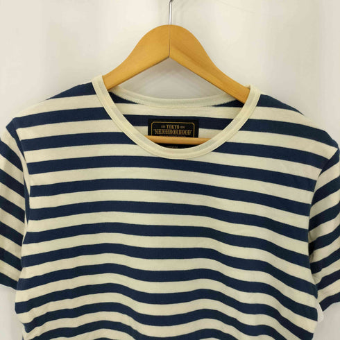 ネイバーフッド NEIGHBORHOOD ボーダー コットン半袖 クルーネック Tシャツ メンズ M