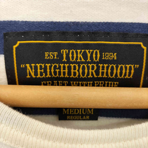 ネイバーフッド NEIGHBORHOOD ボーダー コットン半袖 クルーネック Tシャツ メンズ M