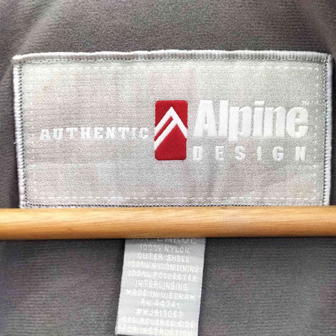 ALPINE DESIGN 90s~00s 比翼ジップ ナイロンジャケット スノーウェア メンズ import:XXL
