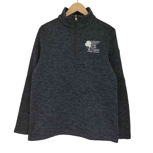 ランズエンド LANDS END 刺繍ハーフジッププルオーバー レディース JPN:M