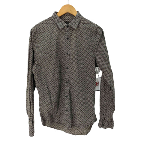 アルマーニエクスチェンジ ARMANI EXCHANGE slim 総柄 レギュラーカラーシャツ メンズ import:M